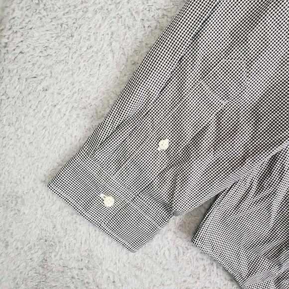 Polo Ralph Lauren Oxford Shirt Mens Size L Black Gingham Plaid LS Button Down - Picture 7 of 11